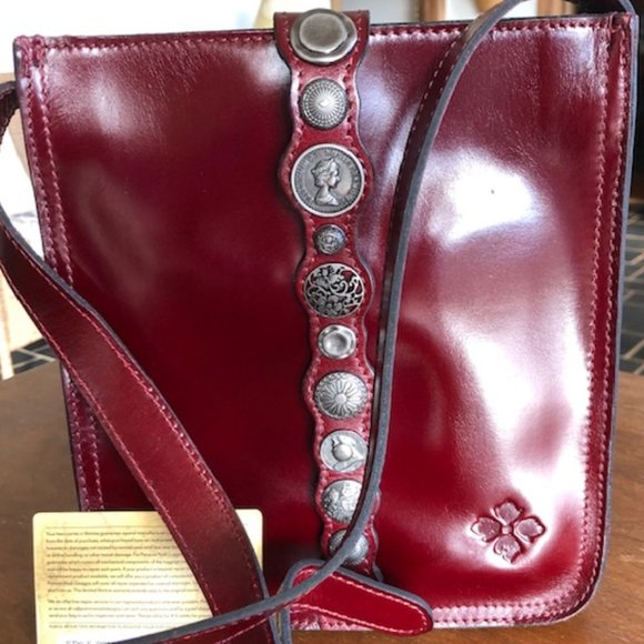 Patricia Nash Handbags - 🎉BEST BAG PICK PATRICIA NASH Oxblood Venezia Pouch P288176